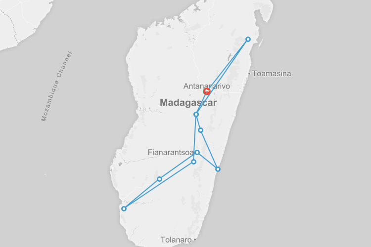 the grand tour madagascar route